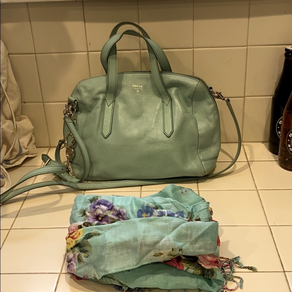 Fossil crossbody bag 11x8,5x5”, pre-owned,